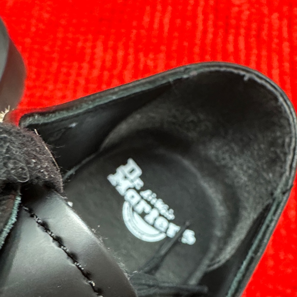 Dr. Martens Black and Leopard Print Shoes - Picture 4 of 8